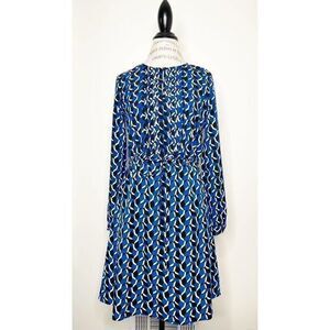 TOMMY HILFIGER Blue Checkered Button-Down Waist Tie